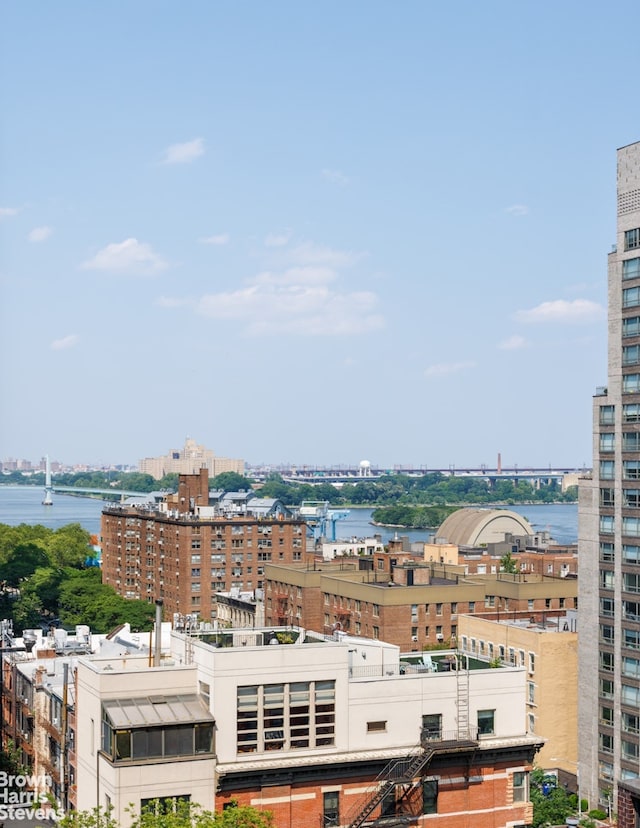 445 E 86th St Unit 12G, New York City, NY 10028 - water view featuring nearby urban area and a notable bridge