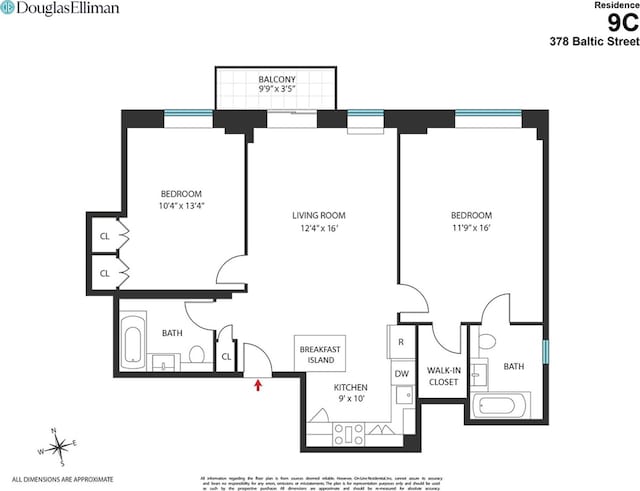 378 Baltic St Unit 9C, New York City, NY 11201 - view of room layout