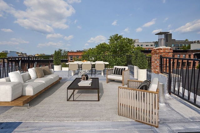 824A Quincy St, New York City, NY 11221 - view of patio / terrace with outdoor lounge area
