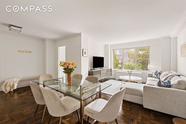 2 5th Ave Unit 5F, New York City, NY 10011 - dining room with ornamental molding