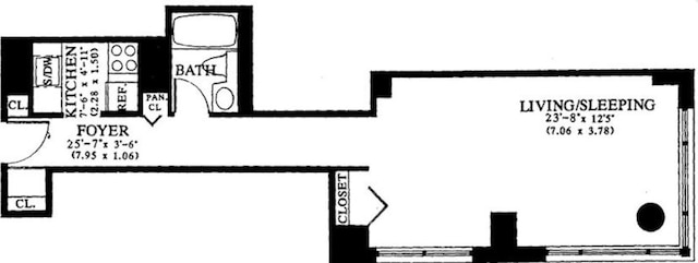 350 W 50th St Unit 6K, New York City, NY 10019 - view of home floor plan