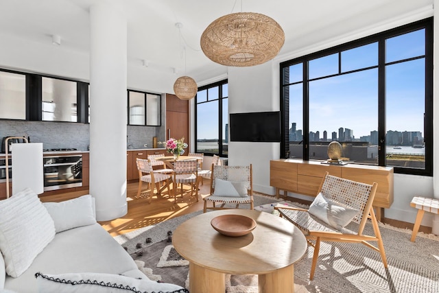 110 Charlton St Unit 17C, New York City, NY 10014 - living room with light wood finished floors