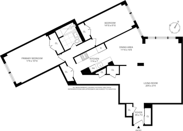 1655 Flatbush Ave Unit B1812, New York City, NY 11210 - view of home floor plan