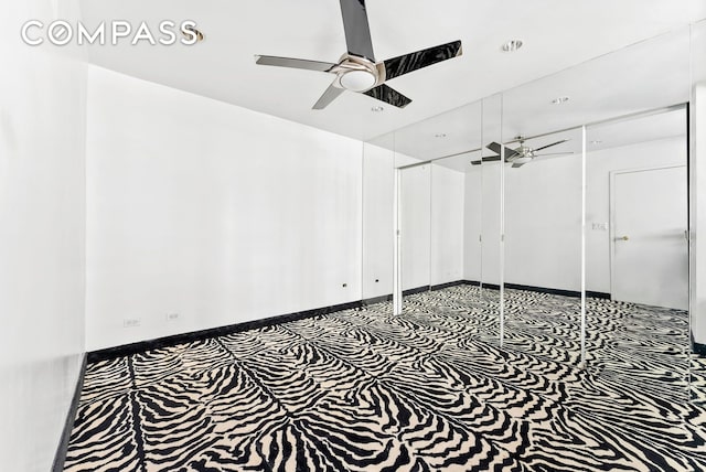 40 Sutton Pl Unit 10M, New York City, NY 10022 - unfurnished room with a ceiling fan and carpet floors