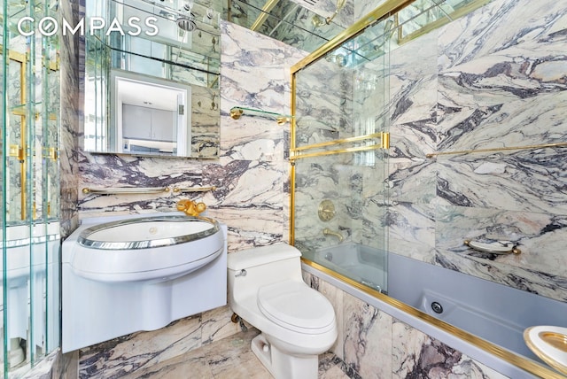 40 Sutton Pl Unit 10M, New York City, NY 10022 - full bathroom with a combined bath / shower with jetted tub and tile walls