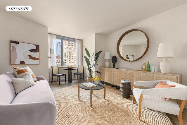 20 River Ter Unit 18Q, New York City, NY 10282 - view of living room