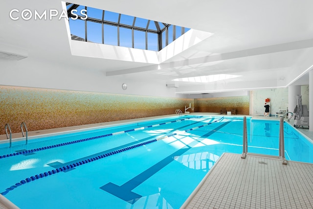 1 Irving Pl Unit U10C, New York City, NY 10003 - indoor pool with a skylight