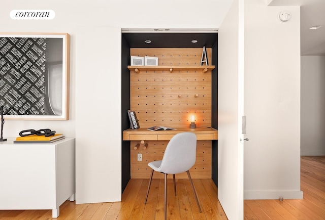 1 Irving Pl Unit G20A, New York City, NY 10003 - office with light wood-style flooring and built in desk