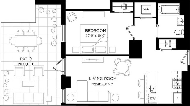 111 Montgomery St Unit 1N, New York City, NY 11225 - view of property floor plan