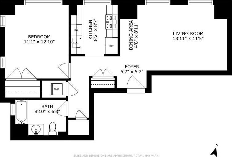 106 W 116th St Unit 10A, New York City, NY 10026 - view of property floor plan