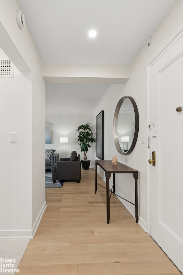 130 8th Ave Unit 6E, New York City, NY 11215 - corridor featuring light wood-type flooring and recessed lighting
