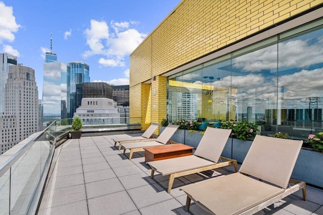 15 William St Unit 9C, New York City, NY 10004 - patio / terrace featuring a view of skyline