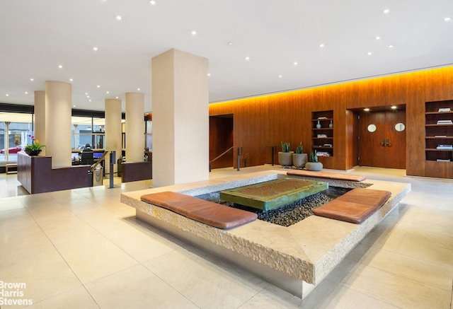 515 E 72nd St Unit 5F, New York City, NY 10021 - building lobby with wood walls