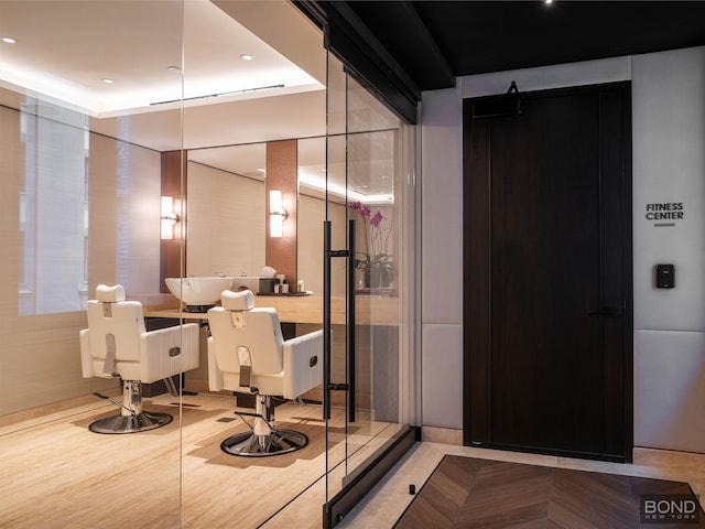 685 5th Ave Unit 9A, New York City, NY 10022 - building lobby featuring recessed lighting