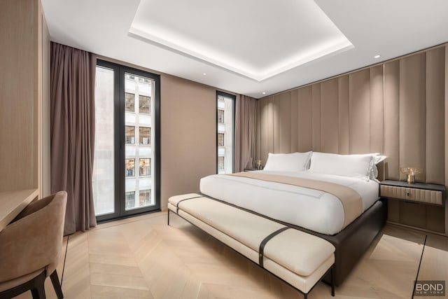 685 5th Ave Unit 9A, New York City, NY 10022 - bedroom featuring a raised ceiling