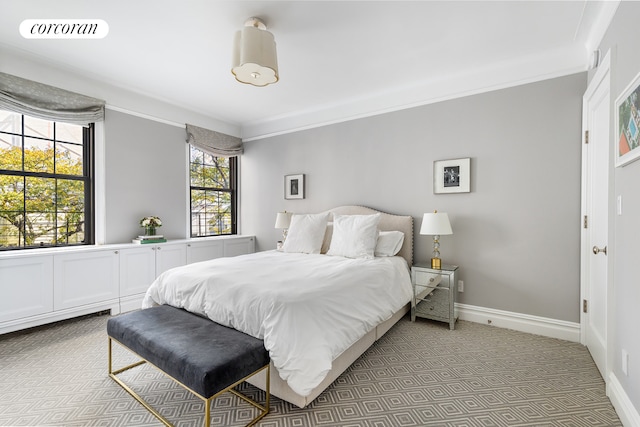 174 W 76th St Unit 3H, New York City, NY 10023 - bedroom with crown molding and baseboards