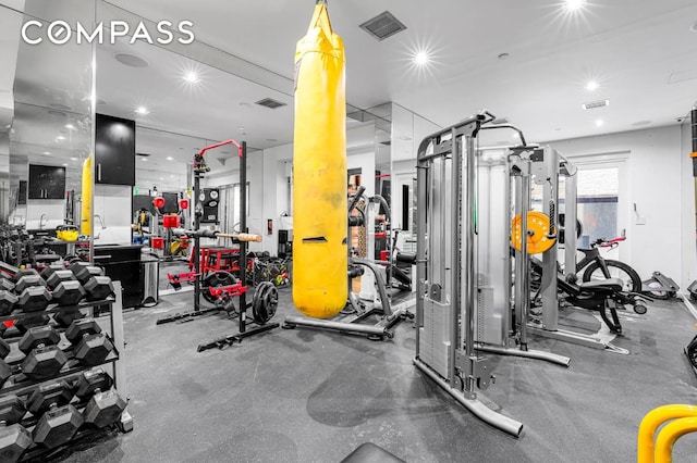 124 E 13th St Unit 3, New York City, NY 10003 - gym featuring recessed lighting