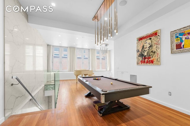 124 E 13th St Unit 3, New York City, NY 10003 - playroom with pool table and wood finished floors