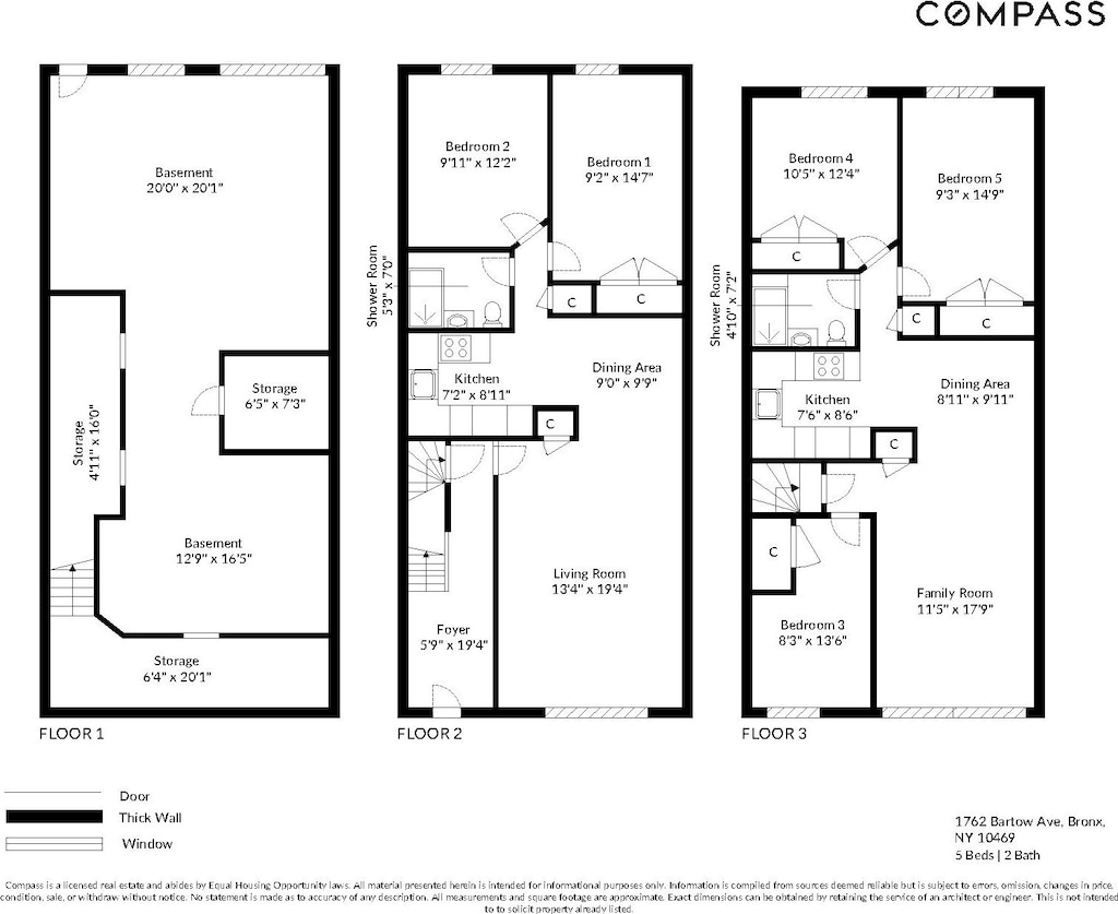 1762 Bartow Ave, New York City, NY 10469 - view of home floor plan