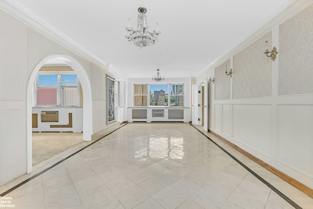 1175 York Ave Unit Phb4, New York City, NY 10065 - unfurnished sunroom with a chandelier
