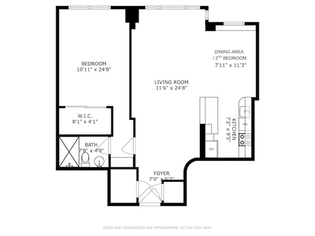 211 E 53rd St Unit 7C, New York City, NY 10022 - view of room layout