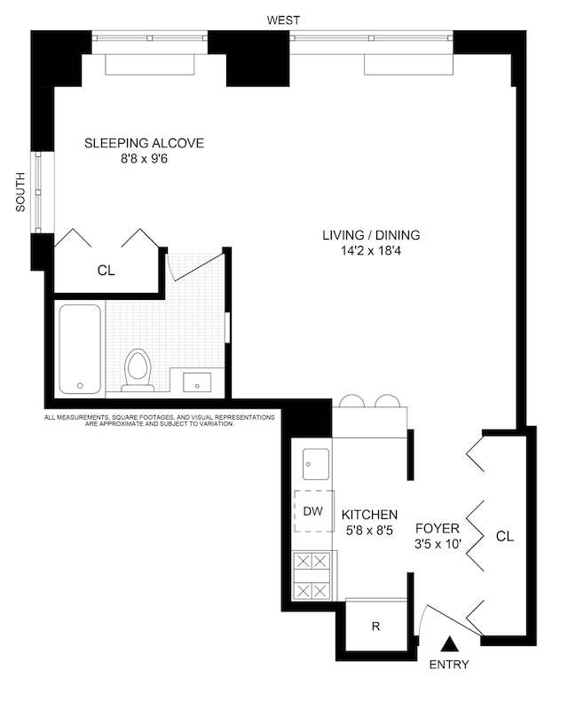 400 E 70th St Unit 503, New York City, NY 10021 - view of room layout