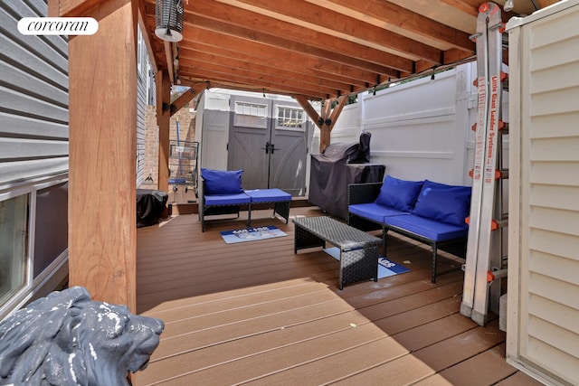 2054 Richmond Ave, New York City, NY 10314 - wooden terrace with outdoor lounge area