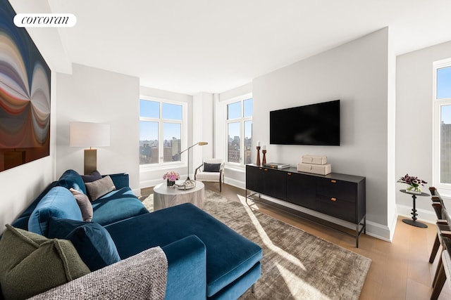 100 Claremont Ave Unit 17B, New York City, NY 10027 - living room with healthy amount of natural light and wood finished floors