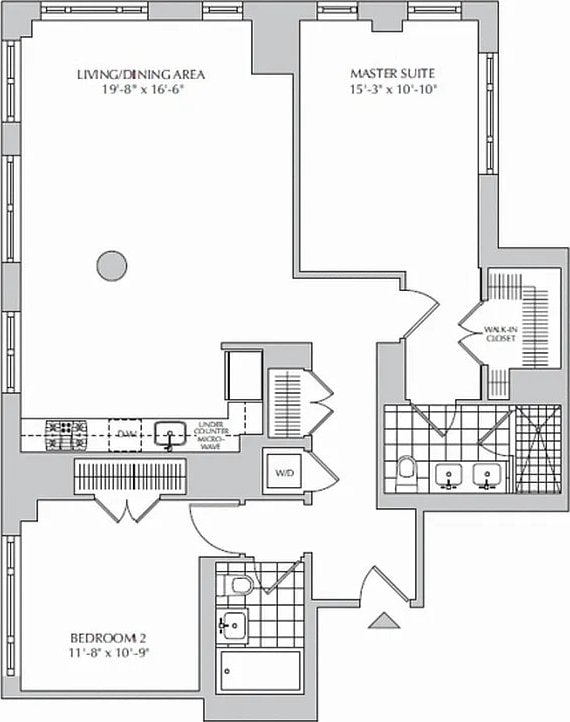 2300 Frederick Douglass Blvd Unit 11B, New York City, NY 10027 - view of floor plan / room layout
