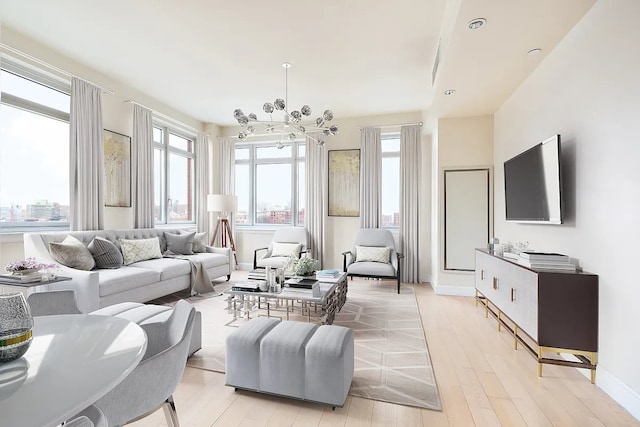 2300 Frederick Douglass Blvd Unit 11B, New York City, NY 10027 - living area with healthy amount of natural light and light wood-style flooring