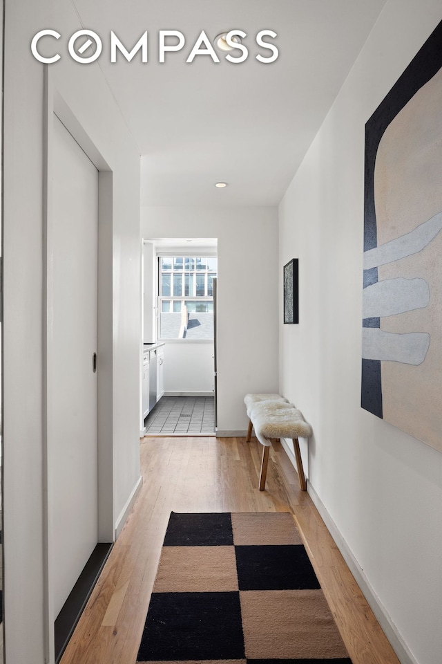 350 W 14th St Unit 6D, New York City, NY 10014 - hallway featuring light wood-style flooring