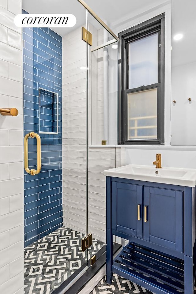 215 W 78th St Unit 2C, New York City, NY 10024 - full bath featuring a shower stall and vanity