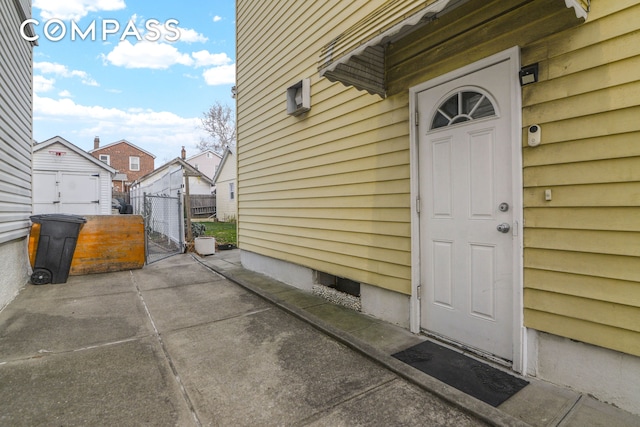 88-29 212th St, New York City, NY 11427 - entrance to property featuring a gate and crawl space