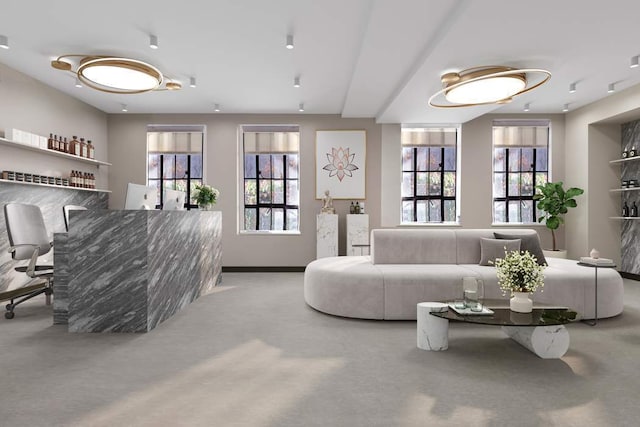 10 Park Ave Unit 1/2H, New York City, NY 10016 - carpeted living area featuring plenty of natural light