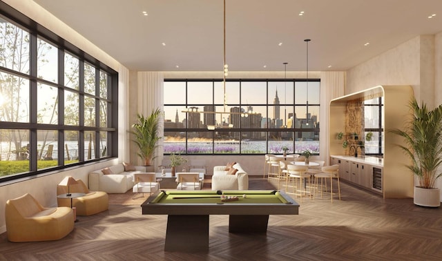 29 Huron St Unit 7Fe, New York City, NY 11222 - building lobby with a city view and recessed lighting