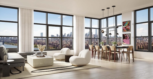 29 Huron St Unit 7Fe, New York City, NY 11222 - lobby with a skyline view