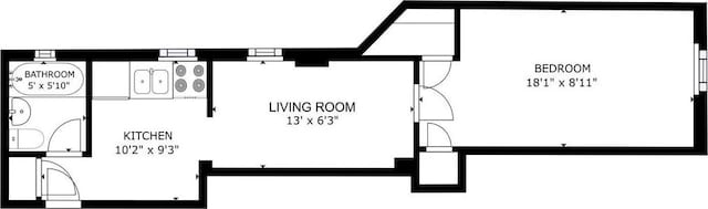 506 W 145th St Unit 4D, New York City, NY 10031 - view of room layout