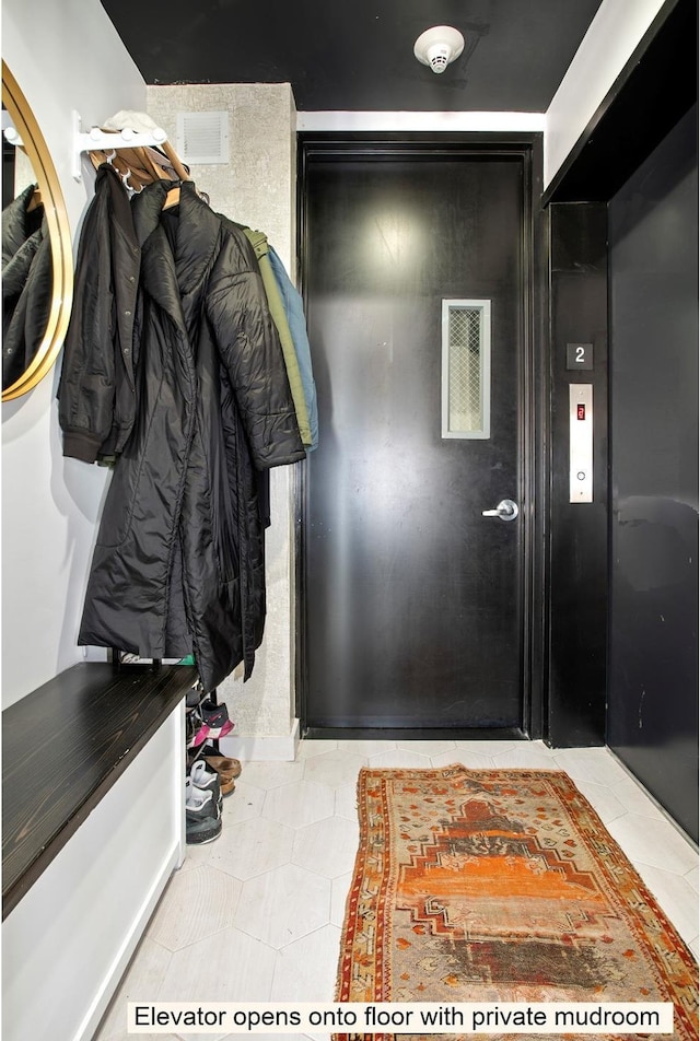210 Jackson St Unit 2, New York City, NY 11211 - mudroom featuring tile patterned floors
