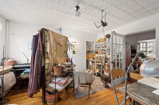 130 Coffey Street House, New York City, NY 11231 - dining room featuring wood-type flooring and an ornate ceiling
