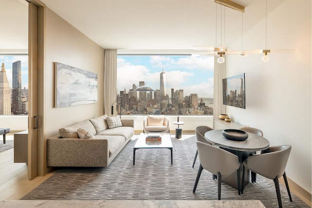 25 W 28th St Unit Ph40C, New York City, NY 10001 - living area featuring a skyline view