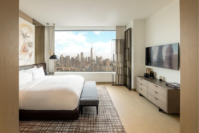 25 W 28th St Unit Ph40C, New York City, NY 10001 - bedroom with light wood-style flooring and baseboards