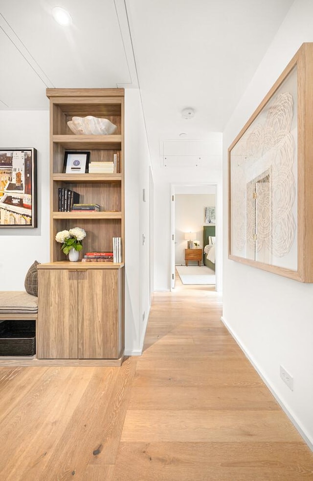 345 W 14th St Unit 5A, New York City, NY 10014 - corridor with wood finished floors and baseboards