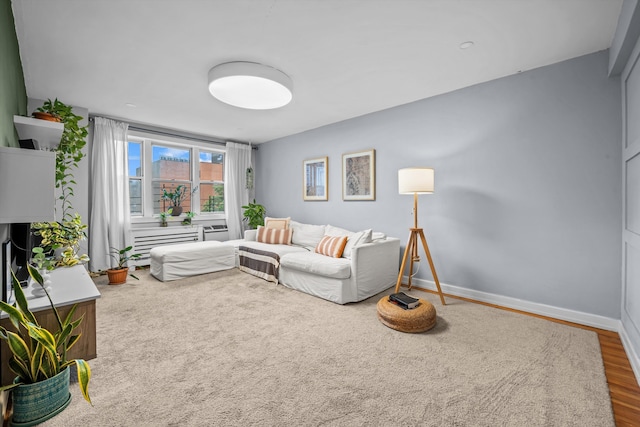 3520 Tryon Ave Unit 603, New York City, NY 10467 - living room featuring wood finished floors and baseboards