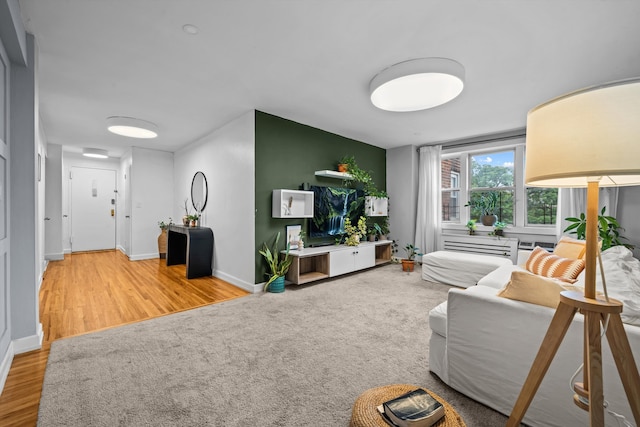 3520 Tryon Ave Unit 603, New York City, NY 10467 - living room with wood finished floors