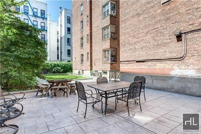 160 E 3rd St Unit 2F, New York City, NY 10009 - view of patio featuring outdoor dining space