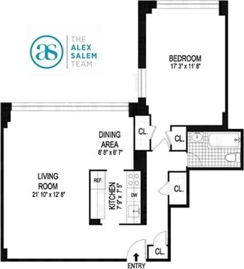 2727 Palisade Ave Unit 4L, New York City, NY 10463 - view of property floor plan