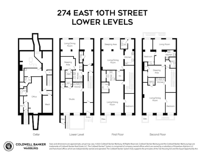 274 E 10th Street Multifami, New York City, NY 10009 - view of room layout