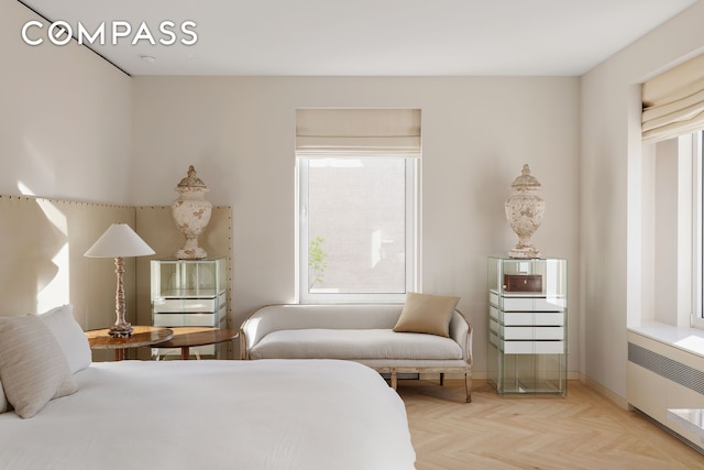 950 5th Ave Unit 3/4, New York City, NY 10075 - bedroom featuring radiator heating unit and baseboards