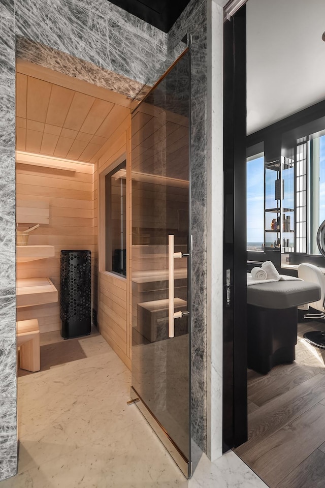 157 W 57th St Unit 64, New York City, NY 10019 - sauna / steam room featuring wooden walls