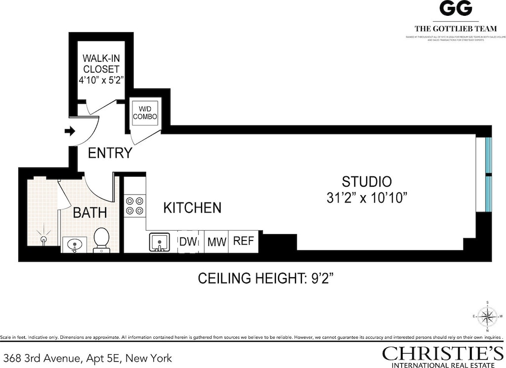 368 3rd Ave Unit 5E, New York City, NY 10016 - view of property floor plan